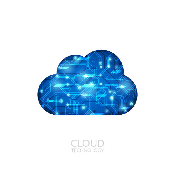 Cloud technology vector art illustration