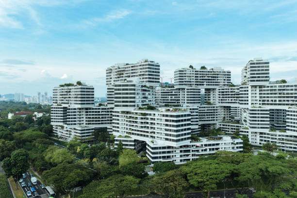 istock Smart homes in Singapore surrounded by tropical rainforest 1306429535