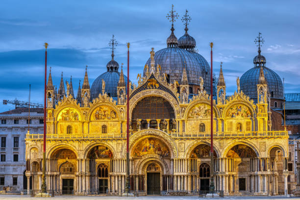 The famous St Mark's Basilica at dawn