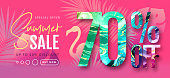 istock Typography summer big sale banner with Alcohol ink texture. Marble artistic background 1306436788