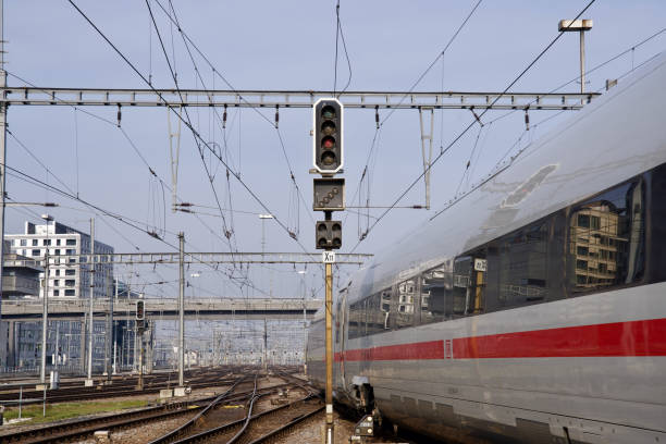istock Track field at Zurich railway main station. 1306440733