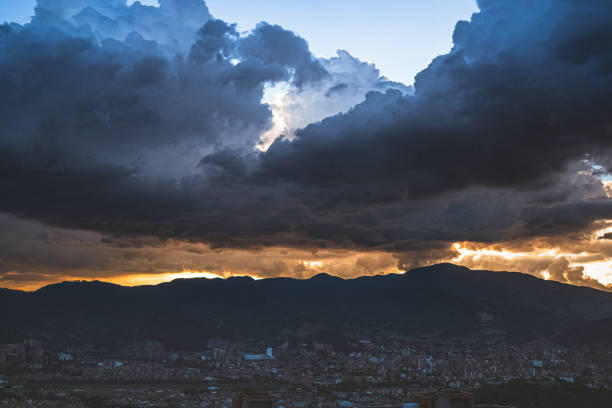 istock Beautiful sunset over the Andes mountains. 1306441621