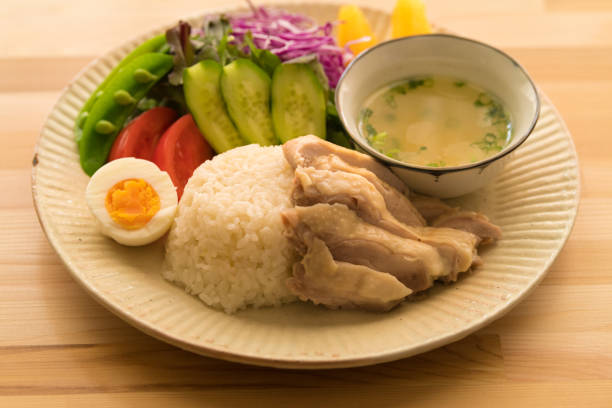 istock Asian food Singapore chicken rice. 1306442467