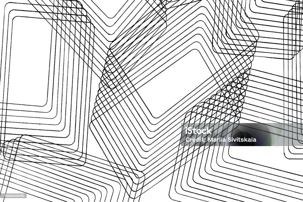 Composition Of Intersecting Lines Stock Illustration - Download Image ...