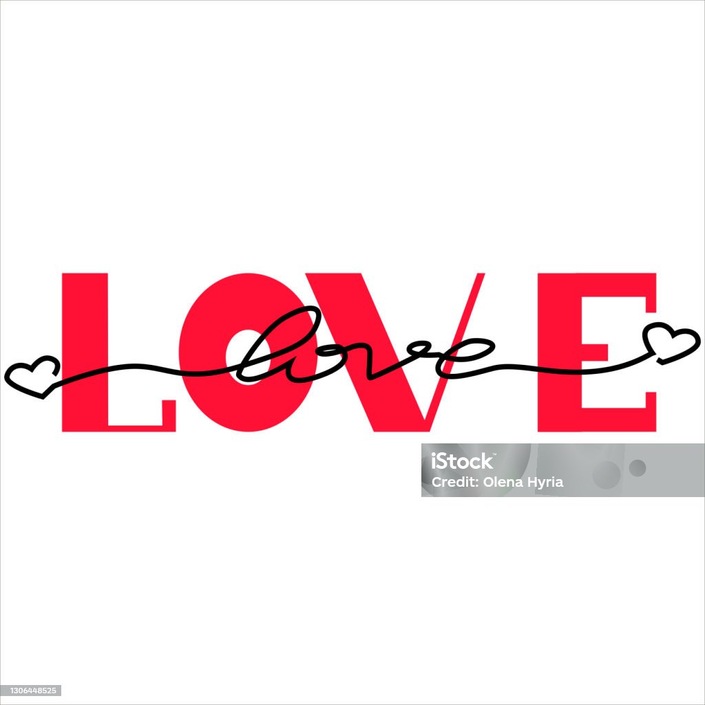 Love Inscription Love Illustration The Inscription Love Stock Illustration - Download ...