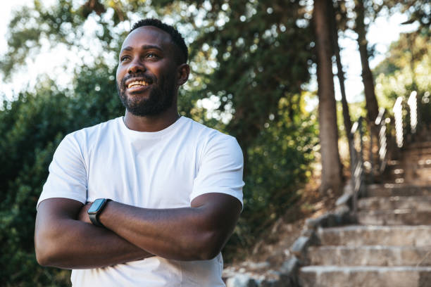 Volunteer portrait Volunteer for a nonprofit organization black man stock pictures, royalty-free photos & images
