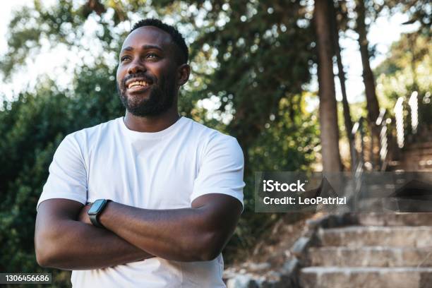 Volunteer Portrait Stock Photo - Download Image Now - Community, African-American Ethnicity, Men