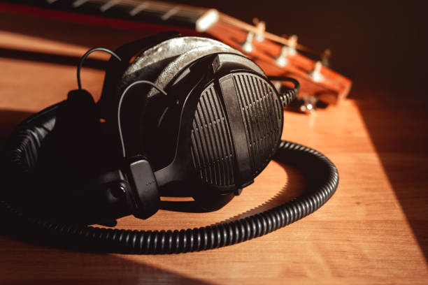 istock Headphones on the table 1306459320