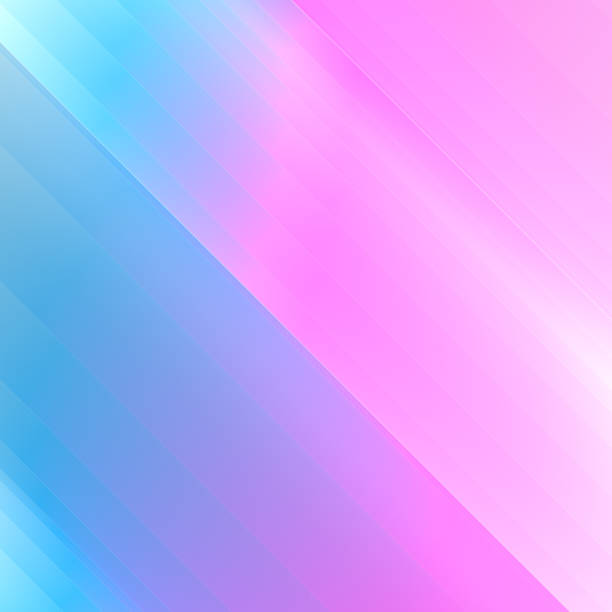 istock Abstract background with trendy iridescent gradient and colored stripes. 3d rendering illustration 1306464583