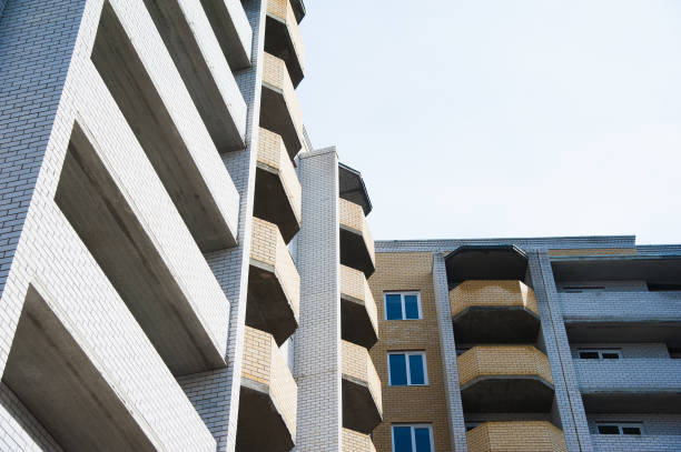 istock Construction of multi-storey residential building 1306472422