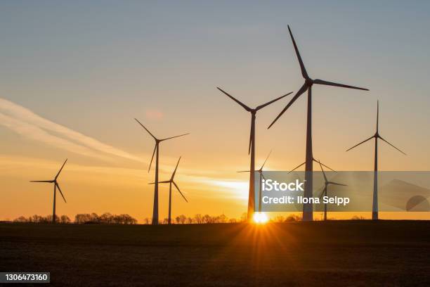 Windmilles Stock Photo - Download Image Now - Wind Power, Renewable Energy, Power Station