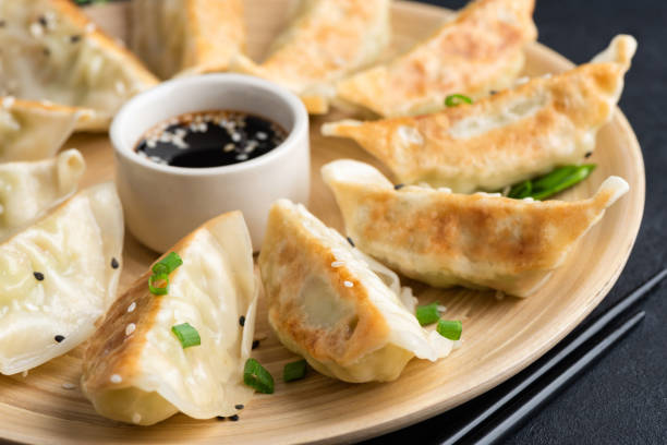 istock Fried chinese dumplings Gyoza 1306477285