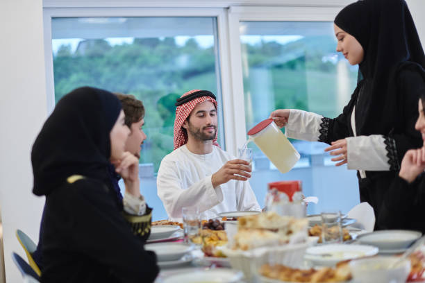 istock Muslim family having iftar together during Ramadan 1306483308