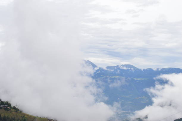 Landscape in South Tyrol in clouds