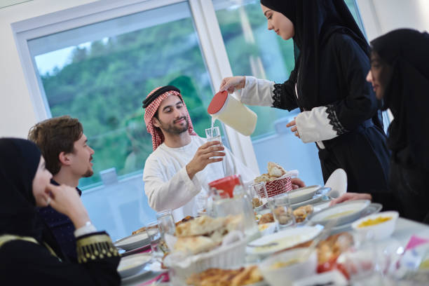 istock Muslim family having iftar together during Ramadan 1306485214