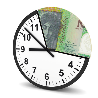 Australian money finance tax time clock
