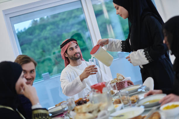 istock Muslim family having iftar together during Ramadan 1306486447