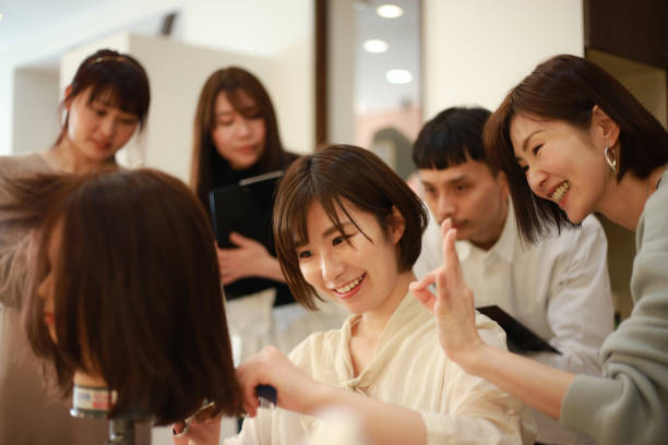 istock Hairdresser's training image 1306487147