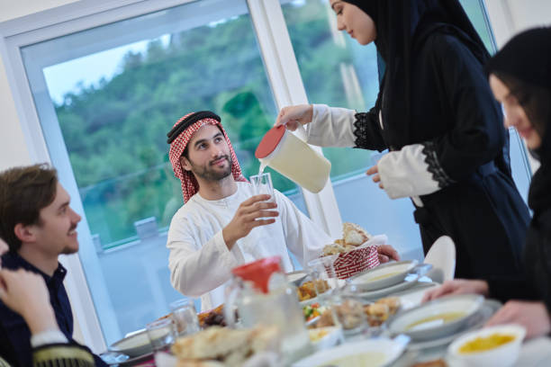 istock Muslim family having iftar together during Ramadan 1306488567