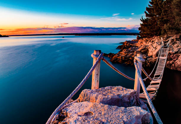 Bridge at Punta Cristo Beach, Pula, Istria