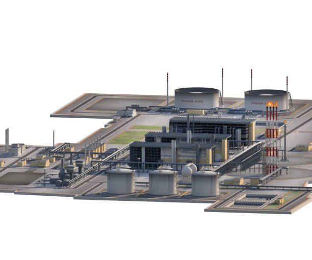 istock LNG plant and the Oil terminal. 3d-rendering 1306492042