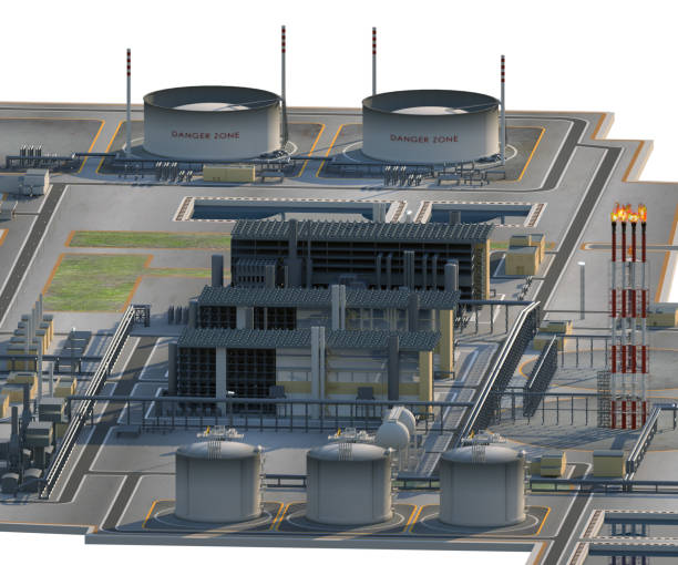istock LNG plant and the Oil terminal. 3d-rendering 1306492058