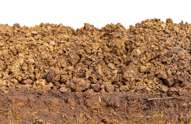 istock Isolates, large pile of soil. 1306492612