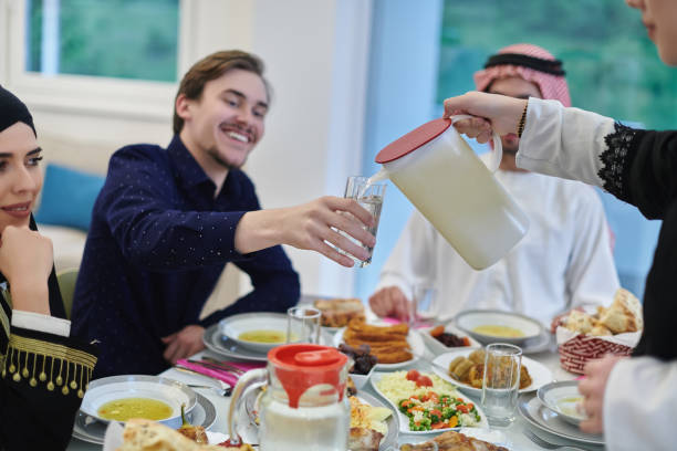 istock Muslim family having iftar together during Ramadan 1306492631
