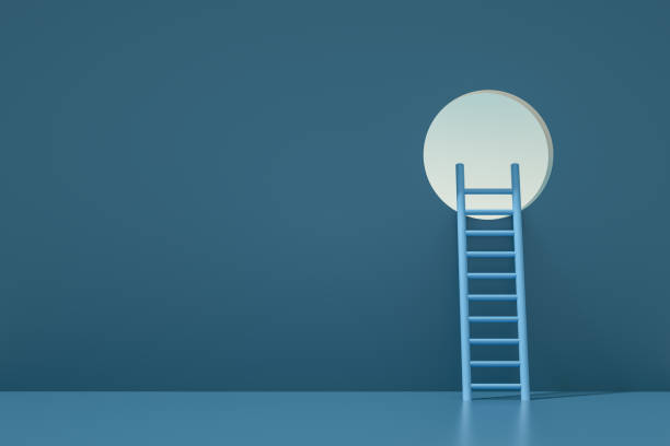 istock Ladder leading to sky 1306494163