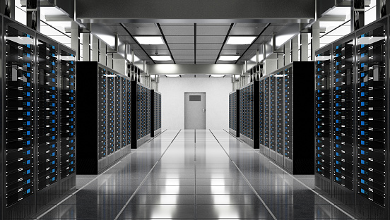 Server Racks in Data Center