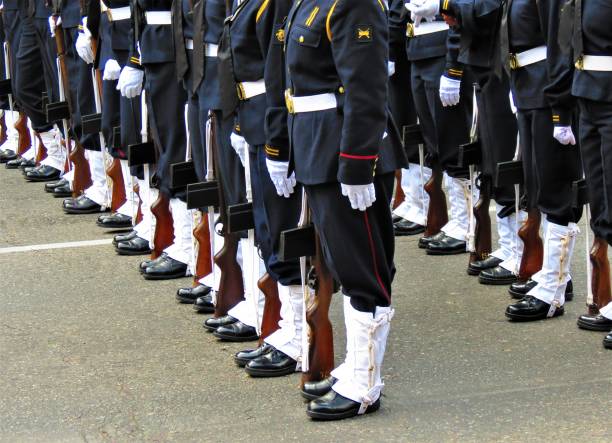 istock The military parade for Independence day. 1306502839