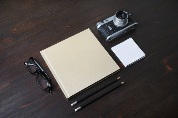 istock Stationery and retro camera 1306506197