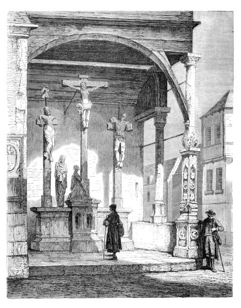 istock Crucifixion scene in Bad Wimpfen Germany 1876 1306514183