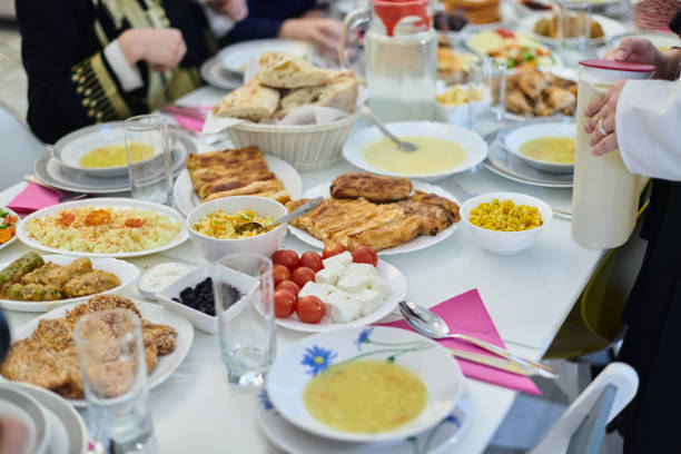 istock Muslim family having iftar together during Ramadan 1306525185