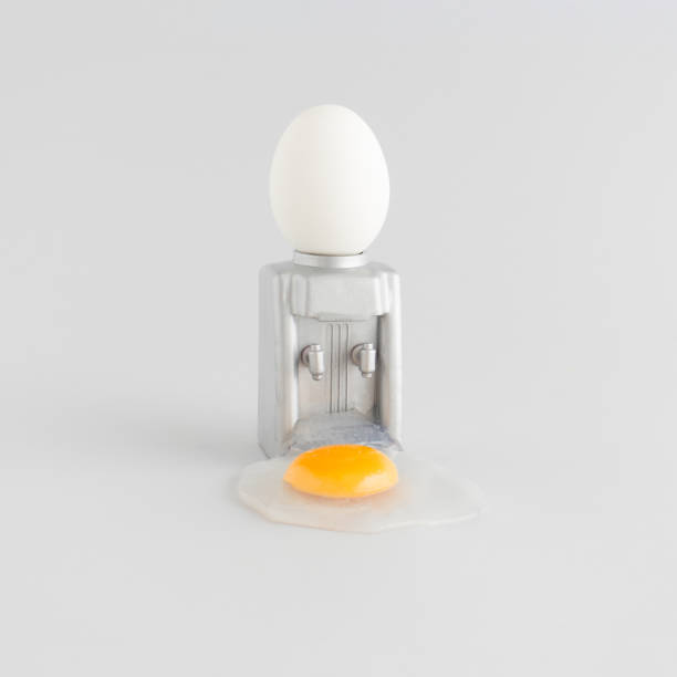 istock 2021 Easter unique composition. Egg spills from the water machine. Holiday and food creative concept. 1306526867