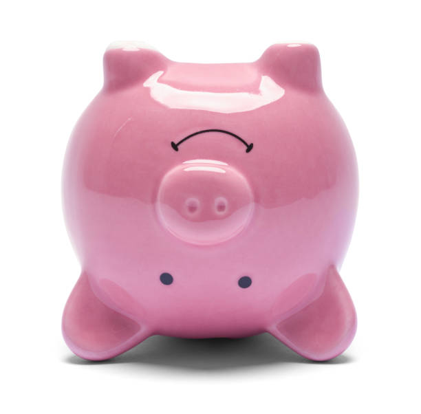 istock Upside Down Pink Piggy Bank 1306527367