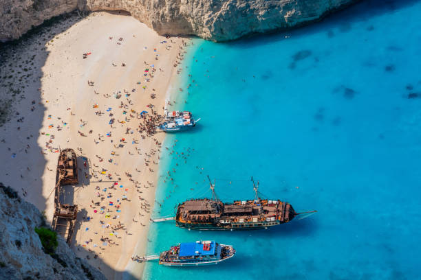 istock View of crowded Navagio Beach on Zakynthos 1306532568