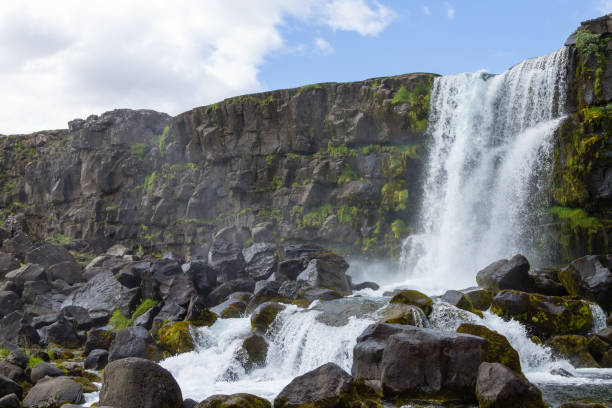 istock Oxararfoss waterfall summer day view, Thingvellir, Iceland 1306537782