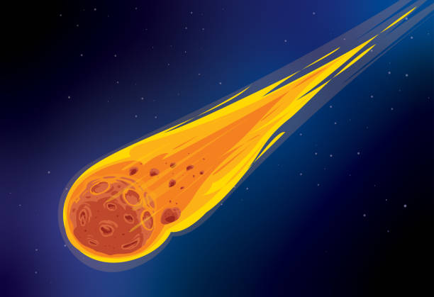 comet space - meteor stock-grafiken, -clipart, -cartoons und -symbole