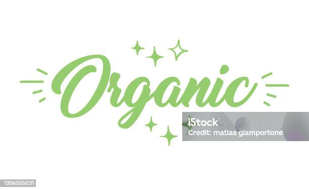 Organic Sign Lettering Organic Lettering Vector Design Stock Illustration - Download Image Now ...