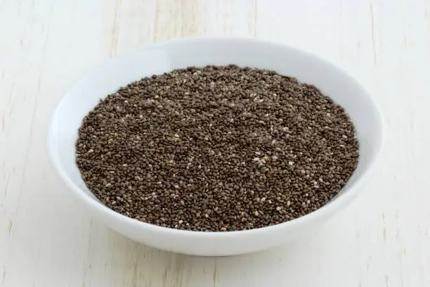 Nutritious chia seeds great addition to a healthy breakfast.
