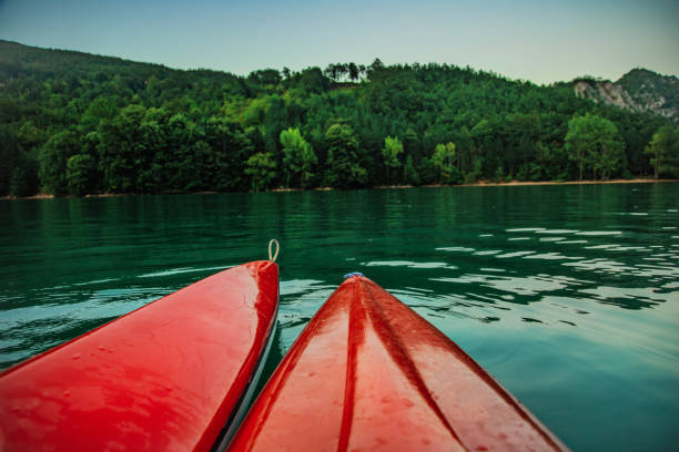 istock Kayaking for two, recreation and pleasure 1306564544