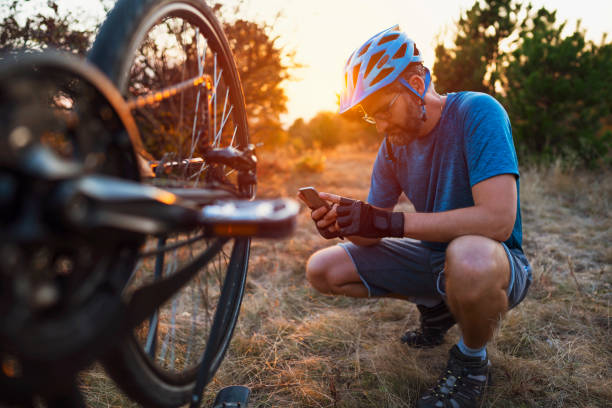 istock Internet research for bicycle repair 1306566703