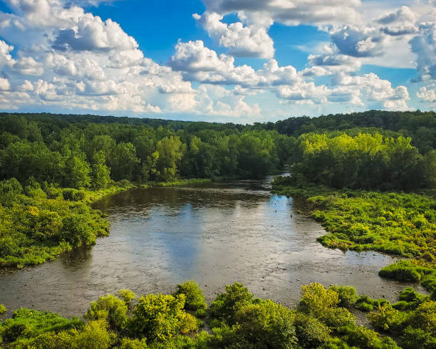 istock Beautiful sunny day by the river 1306573761