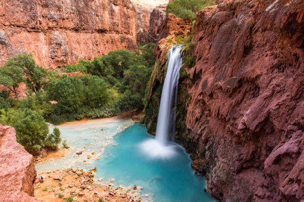 Havasupai Waterfall at arizona - US - long exposure