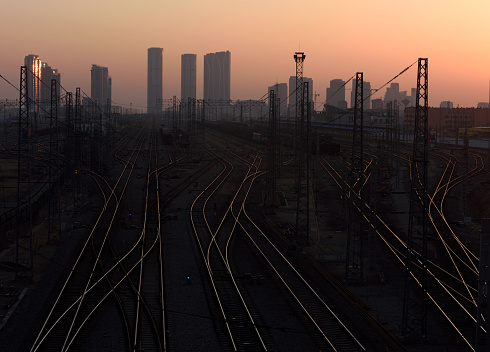Railway Transport and Urban Development in Rizhao City, Shandong Province.