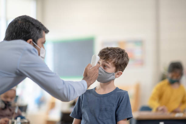 istock Temperature Check Stock Photo 1306585171