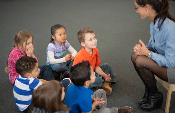 istock Preschool Children At Story Time 1306586068