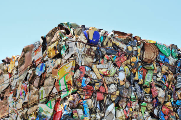istock A collection of crushed cans for recycling 1306602286