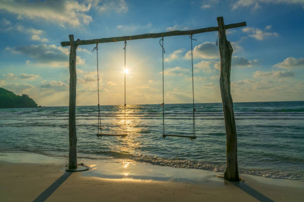 Sunshine beautiful beach on morning. Travel discover Phu Quoc Island, Vietnam's great